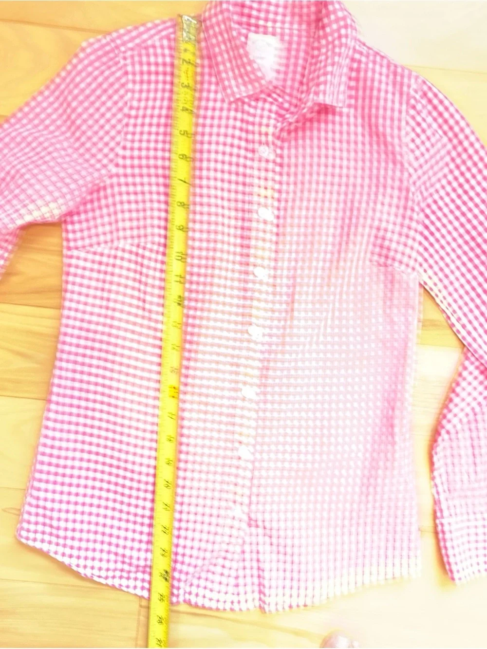 J. Crew Women’s XSmall The Perfect Shirt Pink Gingham Button-Down Shirt NO TAG